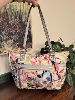 Y2k Coach Poppy Ikat Tote